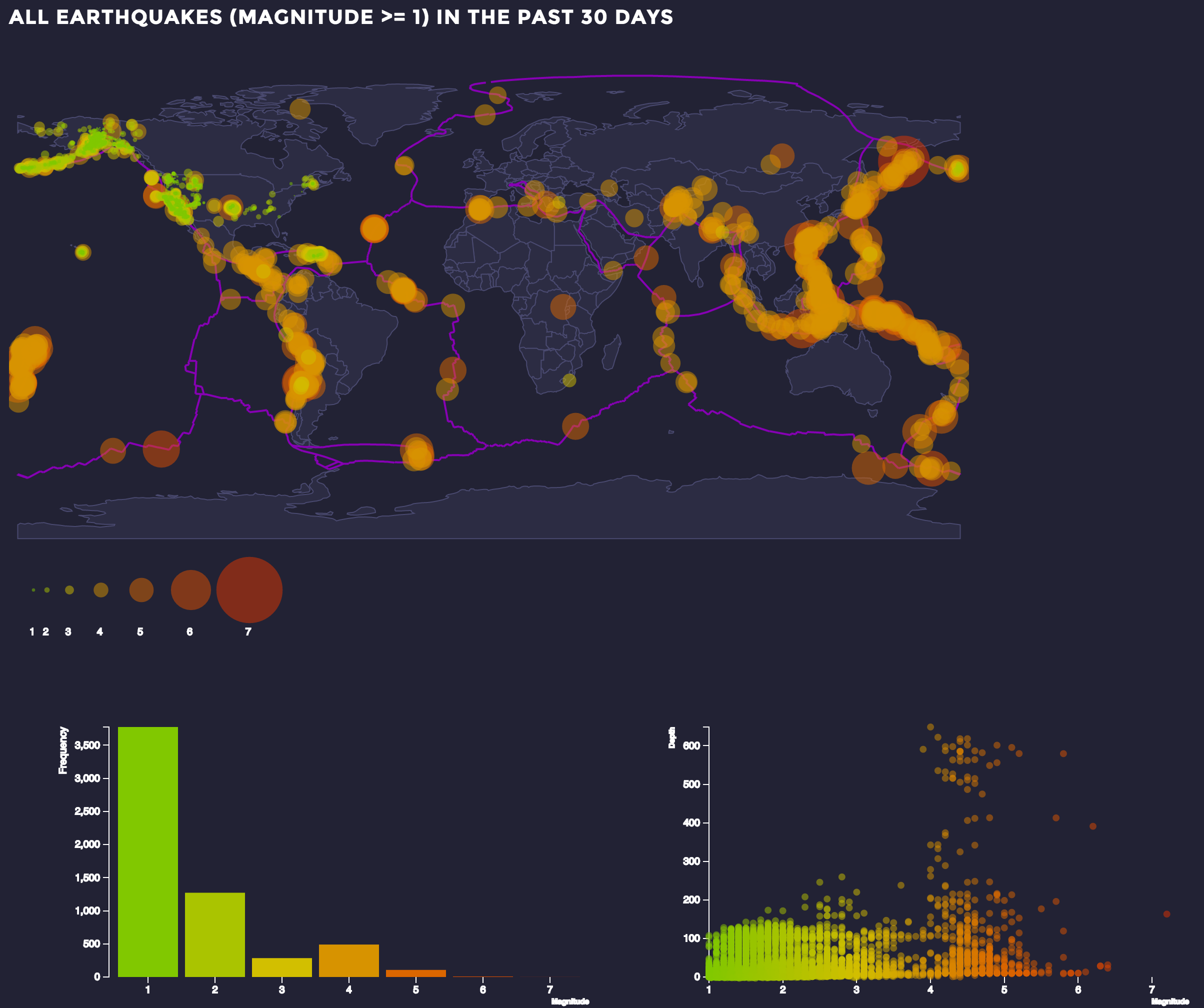 earthquake map